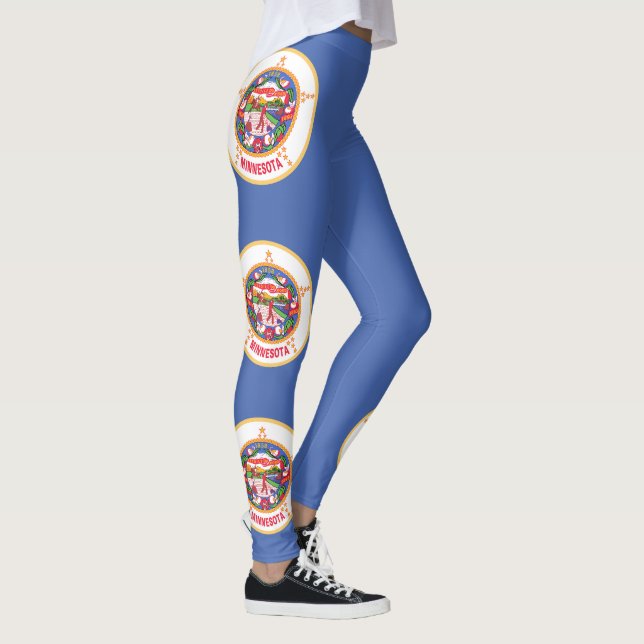 Staatsflagge von Minnesota Leggings (Rechts)
