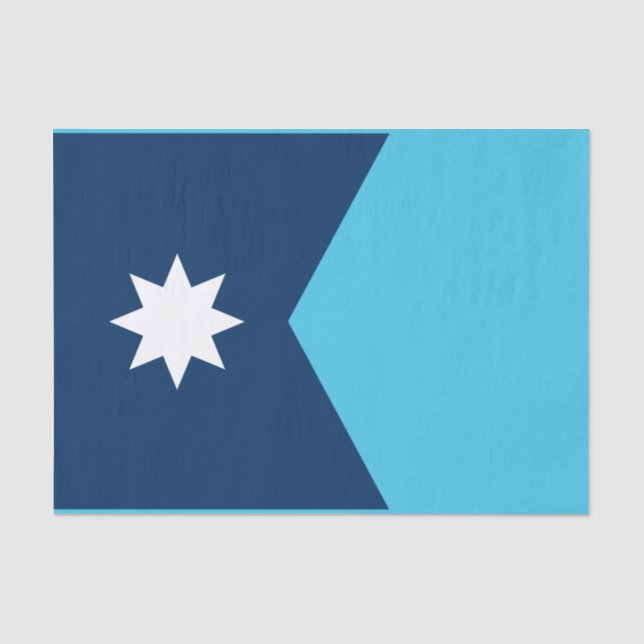 Staatsflagge von Minnesota Seidenpapier (Vorderseite)