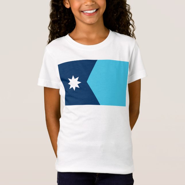 Staatsflagge von Minnesota T-Shirt (Vorderseite)