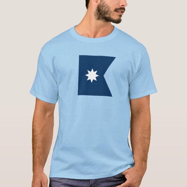 Staatsflagge von Minnesota T-Shirt (Vorderseite)