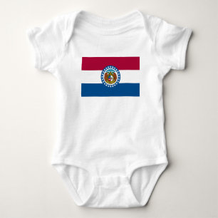 Staatsflagge von Missouri Baby Strampler