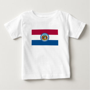 Staatsflagge von Missouri Baby T-shirt