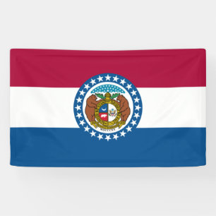 Staatsflagge von Missouri Banner