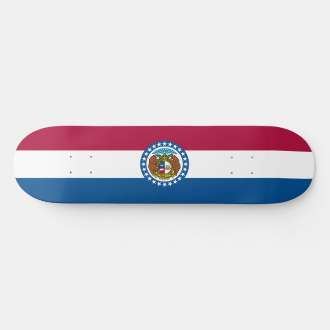 Staatsflagge von Missouri Skateboard (Horizontal)