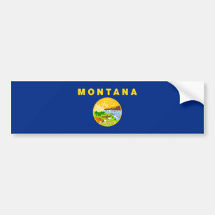 Staatsflagge von Montana Autoaufkleber