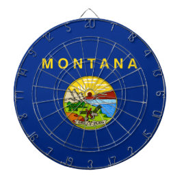 Staatsflagge von Montana Dartscheibe