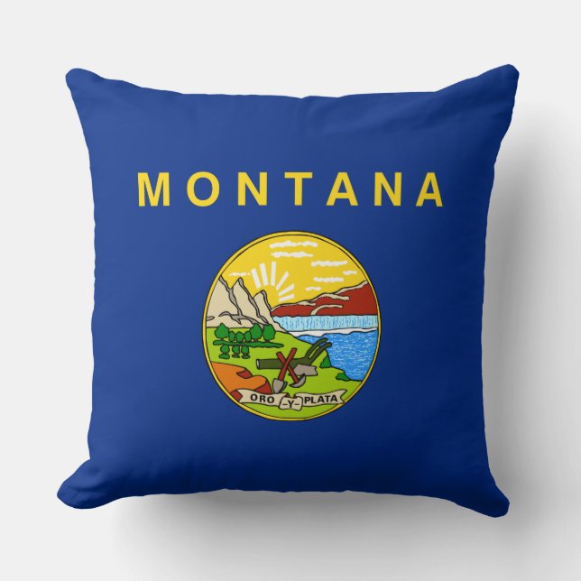 Staatsflagge von Montana Kissen (Vorderseite)