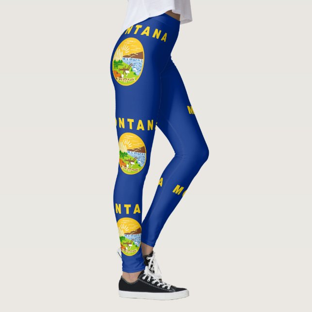 Staatsflagge von Montana Leggings (Rechts)
