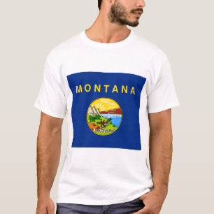 Staatsflagge von Montana T-Shirt