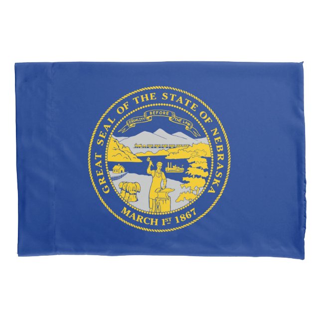 Staatsflagge von Nebraska Kissenbezug (Vorderseite)