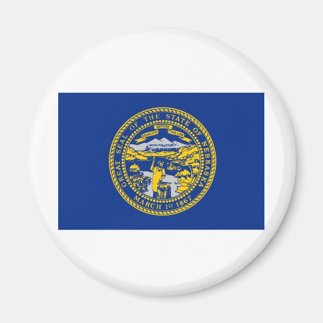 Staatsflagge von Nebraska Magnet (Vorne)
