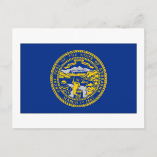 Staatsflagge von Nebraska Postkarte