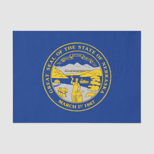 Staatsflagge von Nebraska Seidenpapier (Vorderseite)