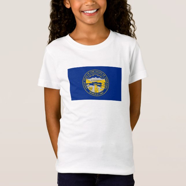 Staatsflagge von Nebraska T-Shirt (Vorderseite)