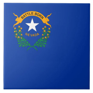 Staatsflagge von Nevada Fliese