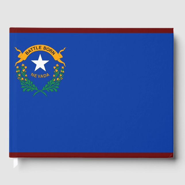 Staatsflagge von Nevada Gästebuch (Vorderseite)