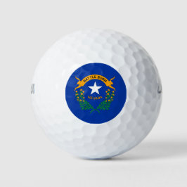 Staatsflagge von Nevada Golfball