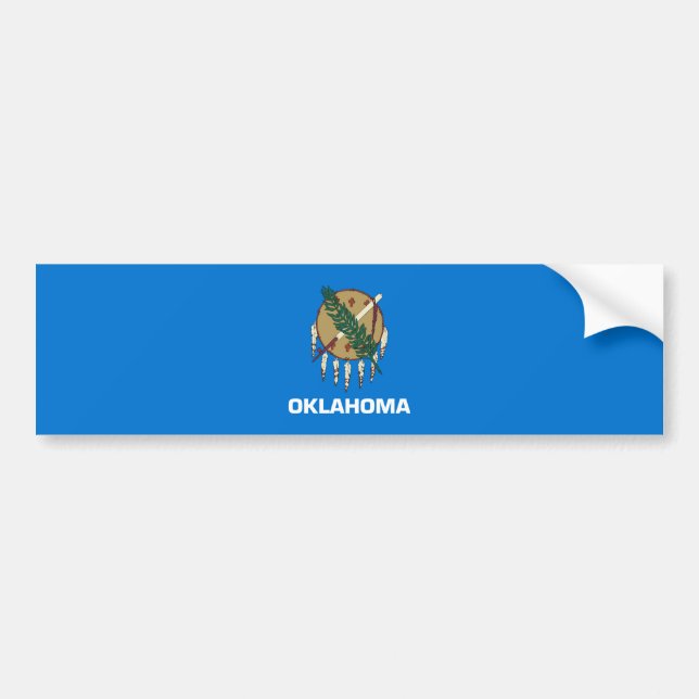 Staatsflagge von Oklahoma Autoaufkleber (Vorne)