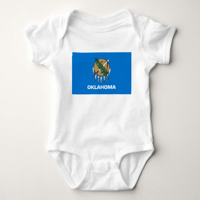 Staatsflagge von Oklahoma Baby Strampler (Vorderseite)