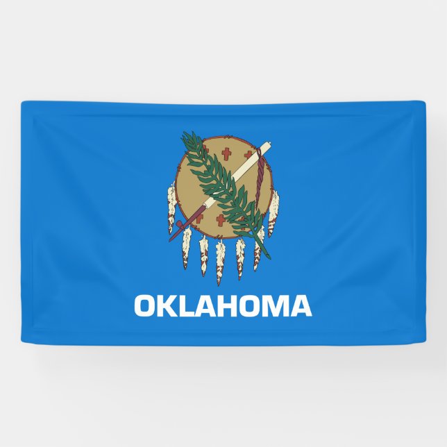 Staatsflagge von Oklahoma Banner (Horizontal)