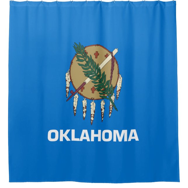 Staatsflagge von Oklahoma Duschvorhang (Vorderseite)