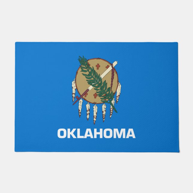 Staatsflagge von Oklahoma Fußmatte (Vorderseite)