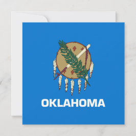 Staatsflagge von Oklahoma Karte