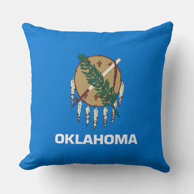 Staatsflagge von Oklahoma Kissen (Vorderseite)