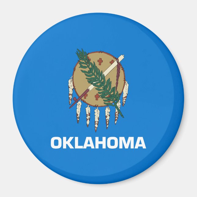 Staatsflagge von Oklahoma Magnet (Vorne)