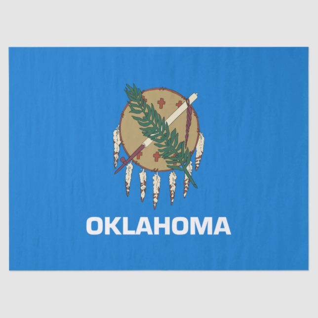 Staatsflagge von Oklahoma Seidenpapier (Vorderseite)