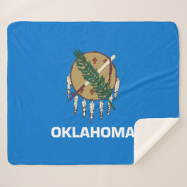 Staatsflagge von Oklahoma Sherpadecke