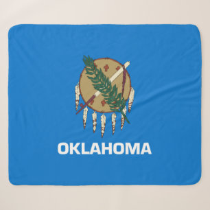 Staatsflagge von Oklahoma Sherpadecke