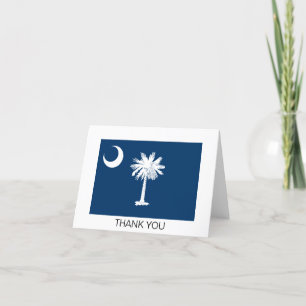 Staatsflagge von South Carolina Dankeskarte