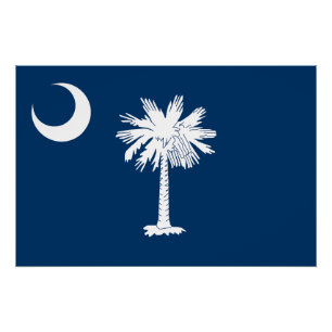 Staatsflagge von South Carolina Poster