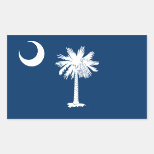 Staatsflagge von South Carolina Rechteckiger Aufkleber
