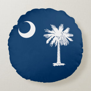 Staatsflagge von South Carolina Rundes Kissen