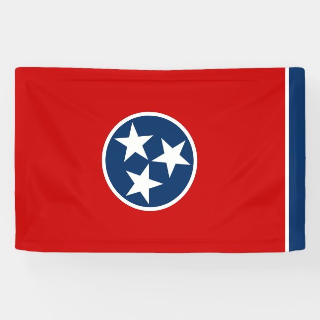 Staatsflagge von Tennessee Banner (Horizontal)