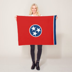 Staatsflagge von Tennessee Fleecedecke