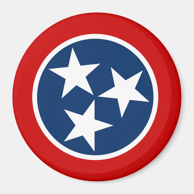 Staatsflagge von Tennessee Magnet (Vorne)