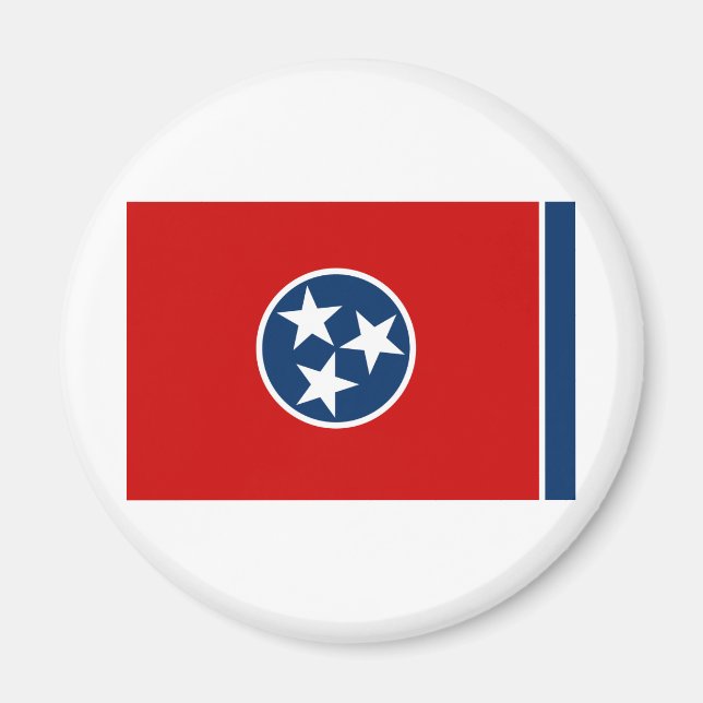 Staatsflagge von Tennessee Magnet (Vorne)