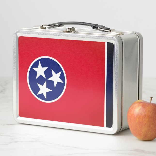 Staatsflagge von Tennessee Metall Brotdose (Beispiel)