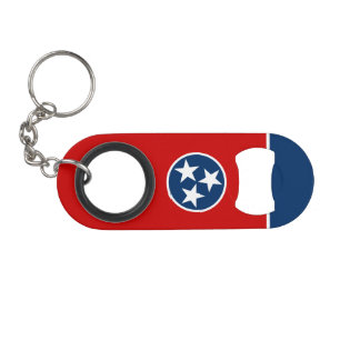 Staatsflagge von Tennessee Mini Flaschenöffner
