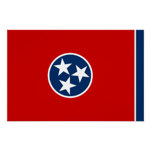 Staatsflagge von Tennessee Poster