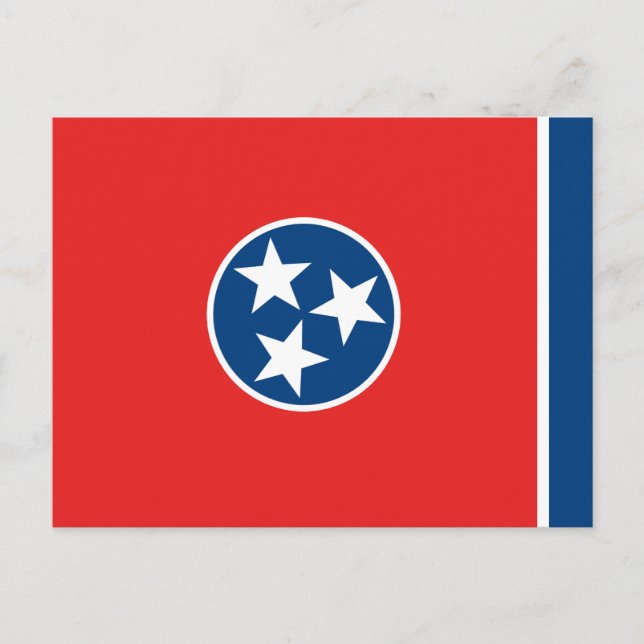 Staatsflagge von Tennessee Postkarte (Vorderseite)