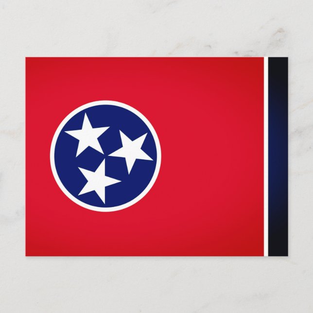 Staatsflagge von Tennessee Postkarte (Vorderseite)