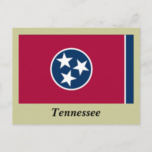 Staatsflagge von Tennessee Postkarte