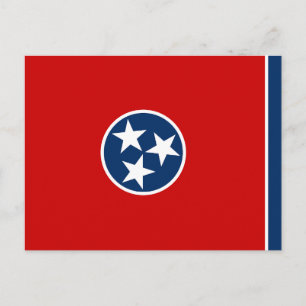 Staatsflagge von Tennessee Postkarte