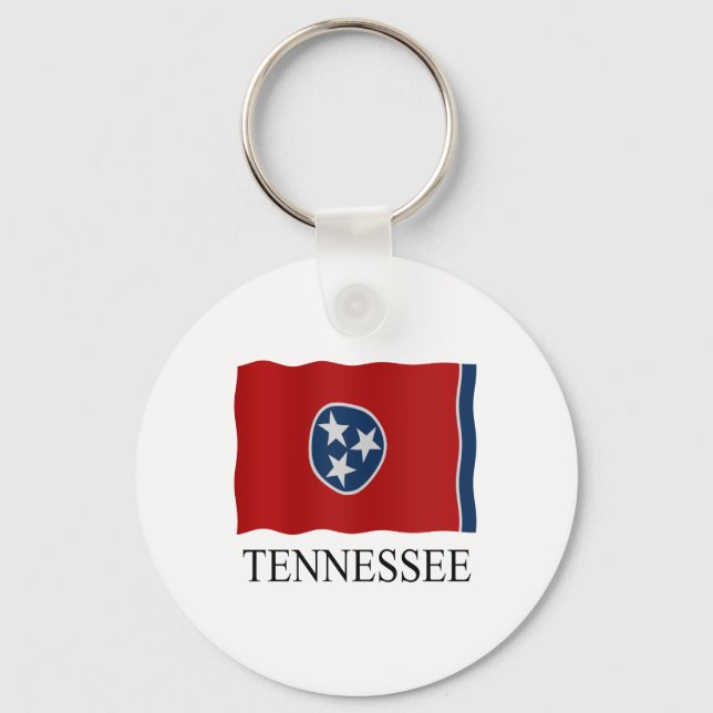 Staatsflagge von Tennessee Schlüsselanhänger (Vorderseite)