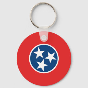 Staatsflagge von Tennessee Schlüsselanhänger