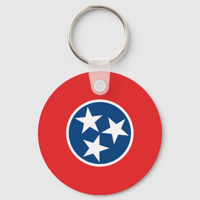 Staatsflagge von Tennessee Schlüsselanhänger (Vorderseite)